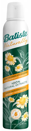Batiste Naturally Green Tea & Chamomile suchý šampon na vlasy s heřmánkem