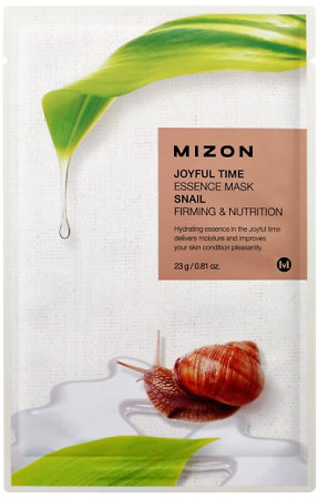 MIZON Joyful Time Essence Mask Snail jednorázová pleťová maska se šnečím extraktem