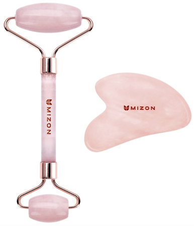 MIZON Facial Massage Roller And Gua-Sha Set