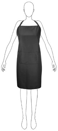 Olivia Garden Apron Black kadeřnická zástěra