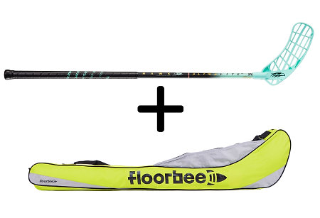 Salming SALMING HAWK ULTRALITE F32 + FLOORBEE SHOTGUN 2.0 Set florbalky s vakom