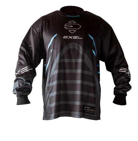 Exel G MAX GOALIE JERSEY BLACK/NBLUE Brankársky dres