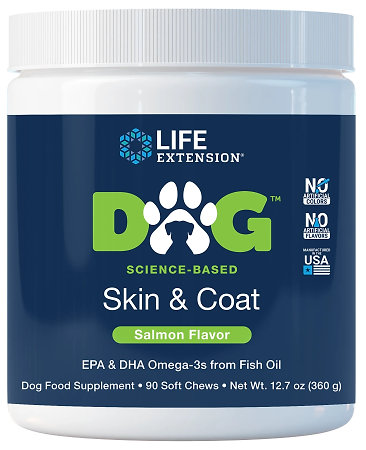 Life Extension DOG Skin & Coat Nahrungsergänzungsmittel für Hunde für Haut und Fell