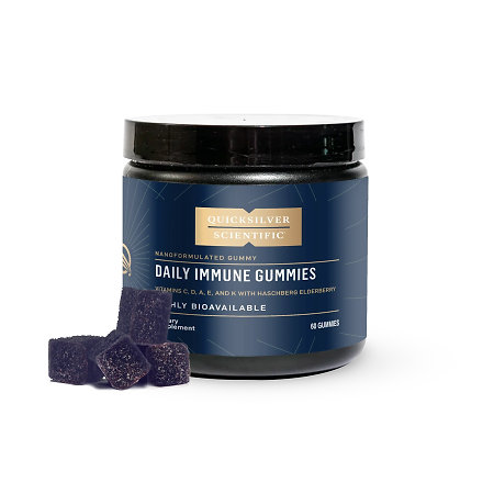 Quicksilver Scientific Daily Immune Gummies Nahrungsergänzungsmittel mit einem Komplex von Inhaltsstoffen