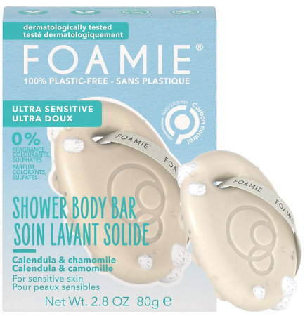 Foamie Shower Body Bar Soft Seduction Ultra Sensitive tuhá sprchová starostlivosť pre citlivú pokožku