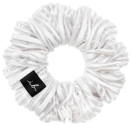 Invisibobble Sprunchie Extra Hold Pure White pevná látková gumička pre silné a kučeravé vlasy