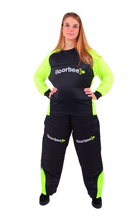 FLOORBEE Padded Landing set 3.0 Black/Reflex yellow Florbalovy brankársky set