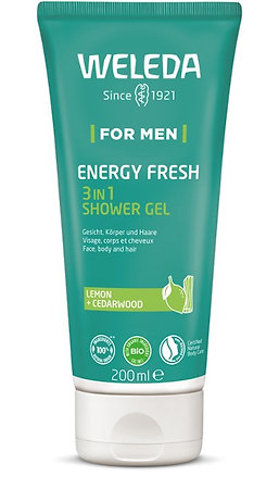 Weleda 3v1 Shower Gel For Men Energy Fresh Weleda 3-in-1 Duschgel für Männer Energie Frisch