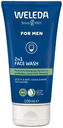 Weleda 2in1 Face Wash čistiaci gél na tvár a fúzy