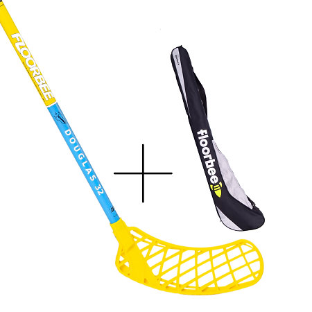 FLOORBEE Douglas 32 Set florbalky s vakem a míčkem