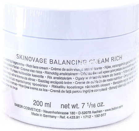 Babor Skinovage Balancing Balancing Cream Rich feuchtigkeitsspendende Gesichtscreme für Mischhaut
