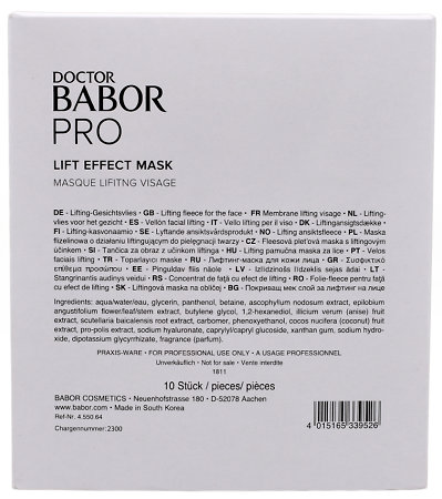 Babor Doctor Pro Liftt Effect Mask RX fleesová pleťová maska s liftingovým účinkem