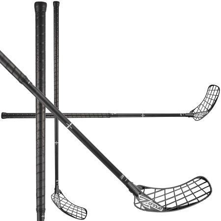 Zone floorball HYPER AIR SUPERLIGHT 29 OVAL raw black Florbalová hůl