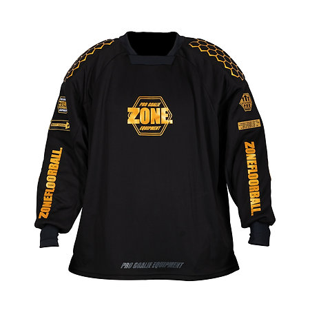 Zone floorball Goalie sweater PRO3 SUPERWIDE black/gold Brankársky dres