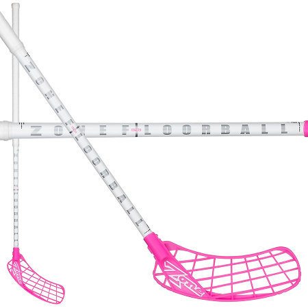 Zone floorball HYPER INTRO 27 white/magenta Florbalová hůl