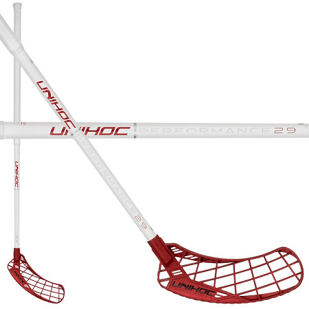 Unihoc EPIC PERFORMANCE FL 29 white/red Floorball Schläger