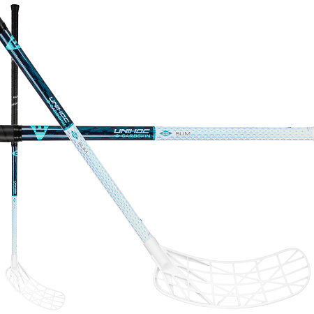 Unihoc EVOLITE CARBSKIN SLIM TITAN 26 turq Florbalová hůl