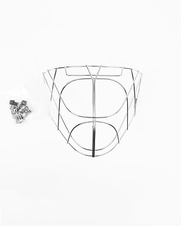 Unihoc Mask spare part cage ALPHA PRIME chrome Náhradní mřížka