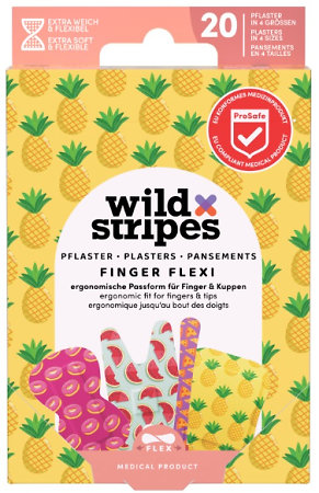 Wild Stripes Finger Flexi Food flexibilní náplasti pro prsty s motivem jídla
