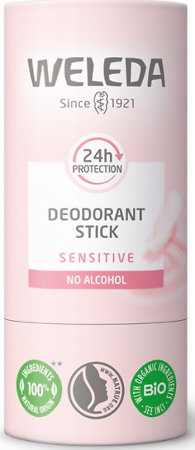 Weleda Deodorant Stick Sensitive Sanftes, festes Deodorant für empfindliche Haut