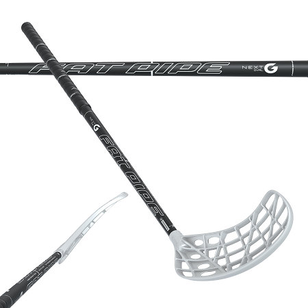 Fat Pipe NEXT-G OVAL 27 CTRL black/white Floorball Schläger