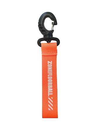 Zone floorball Carabiner lava orange Kľúčenka