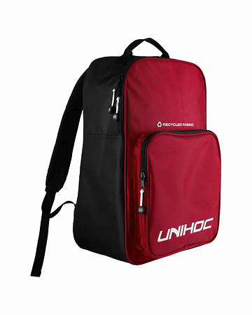 Unihoc Backpack CLASSIC (stick holder) red (25L) Batoh