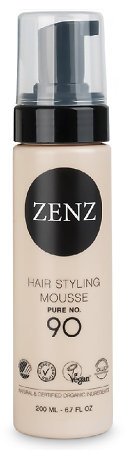 ZENZ Organic Hair Styling Mousse Pure No. 90 stylingová objemová pena