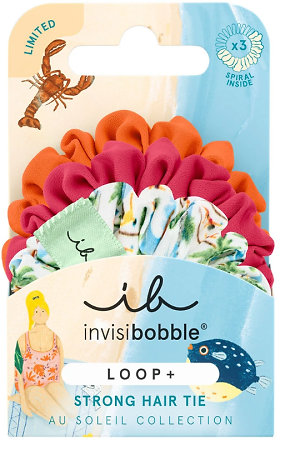 Invisibobble Loop+ Beachy Bliss sada látkových gumičiek do vlasov