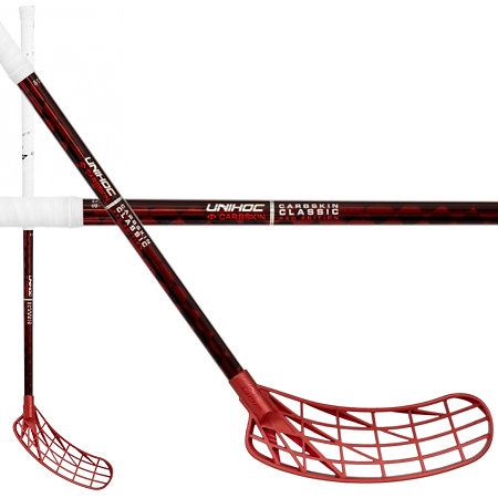Unihoc UNILITE CARBSKIN FL 26 radiant red Florbalová hůl