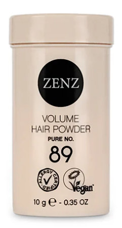 ZENZ Organic Volume Hair Powder Pure No. 89 Parfümfreies Volumenpuder für das Haar