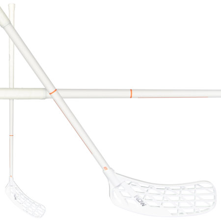 Salming Midlite Flow F32 JR White/Nectarine Florbalová hůl