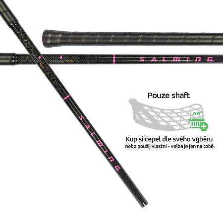 Salming Q-Series Carbon Pro F29 Black/Magenta Shaft florbalové hole