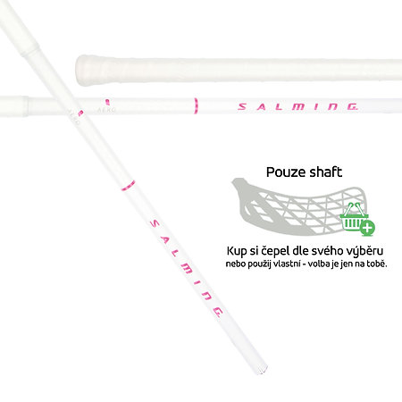 Salming Q-Series Aero F27 White/Magenta Shaft florbalové hole