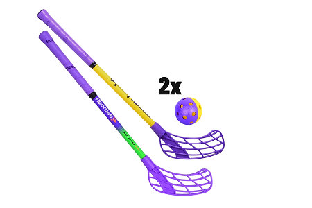 FLOORBEE Albatross Starter purple/green + ball Florbalový set