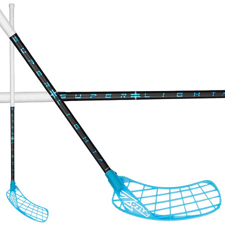Zone floorball HYPER AIR SUPERLIGHT 27 THIN black/cyan Florbalová hůl