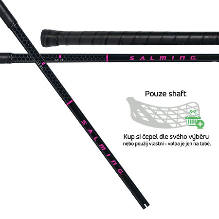 Salming Q-Series Aero F27 Black/Magenta Shaft florbalové hole