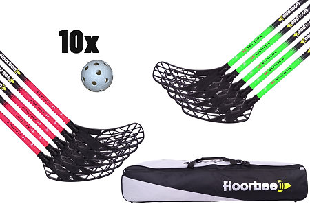 FLOORBEE Albatross 36 JR + Toolbag and balls Florbalová sada
