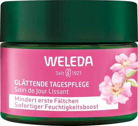 Weleda Wild Rose Day Cream rozjasňujúci denný krém s divokou ružou a bielym čajom