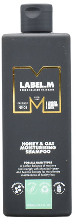label.m Honey & Oat Moisturising Shampoo hydratačný šampón s výťažkami z medu a ovsa