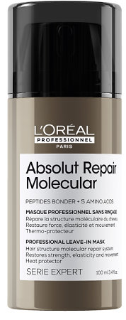 L'Oréal Professionnel Absolut Repair Molecular Professional Leave-In Mask bezoplachová maska pro poškozené vlasy