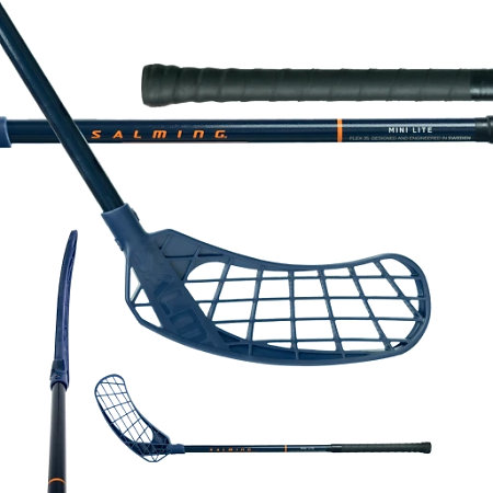 Salming Minilite Q2 F35 Kid Navy/Nectarine Floorball stick