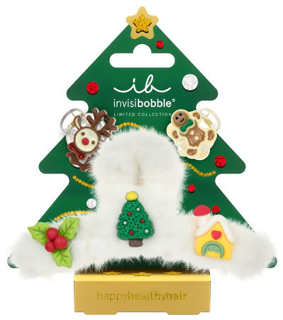 Invisibobble Aprés-Ski Festive Fluff stylové skřipce do vlasů s vánoční tématikou