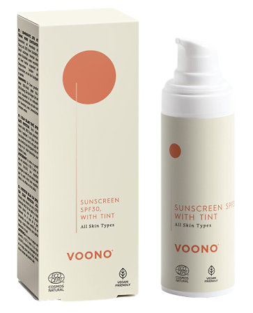 Voono Sunscreen SPF30 With Tint pleťový krém s SPF 30 s lehkým krytím