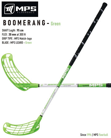 MPS BOOMERANG Green Florbalová hokejka