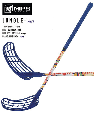 MPS JUNGLE Navy Florbalová hokejka