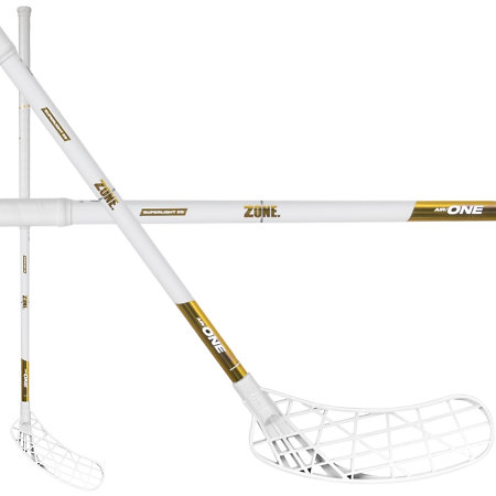 Zone floorball AIR/ONE SL 29 (THIN) white/gold Florbalová palica