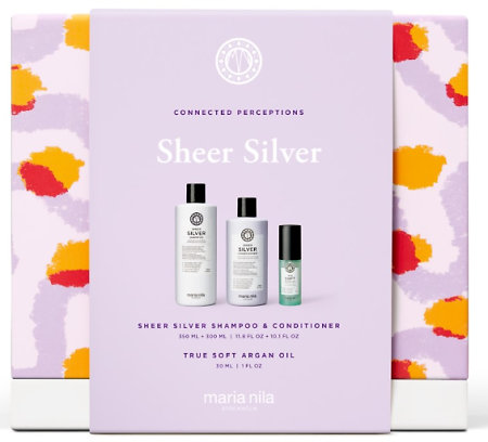 Maria Nila Sheer Silver Gift Box dárková sada pro blond a odbarvené vlasy