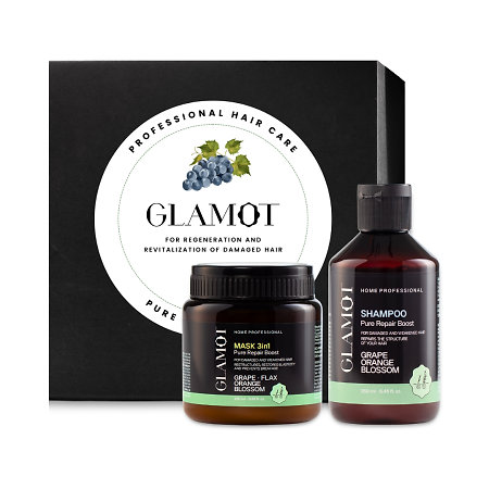 Glamot Pure Repair Boost Set I. darčekový set pre starostlivosť o poškodené vlasy