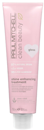 Paul Mitchell Clean Beauty Shine Enhancing Treatment Gloss bezbarvý lesk na vlasy pro přirozený, zářivý vzhled